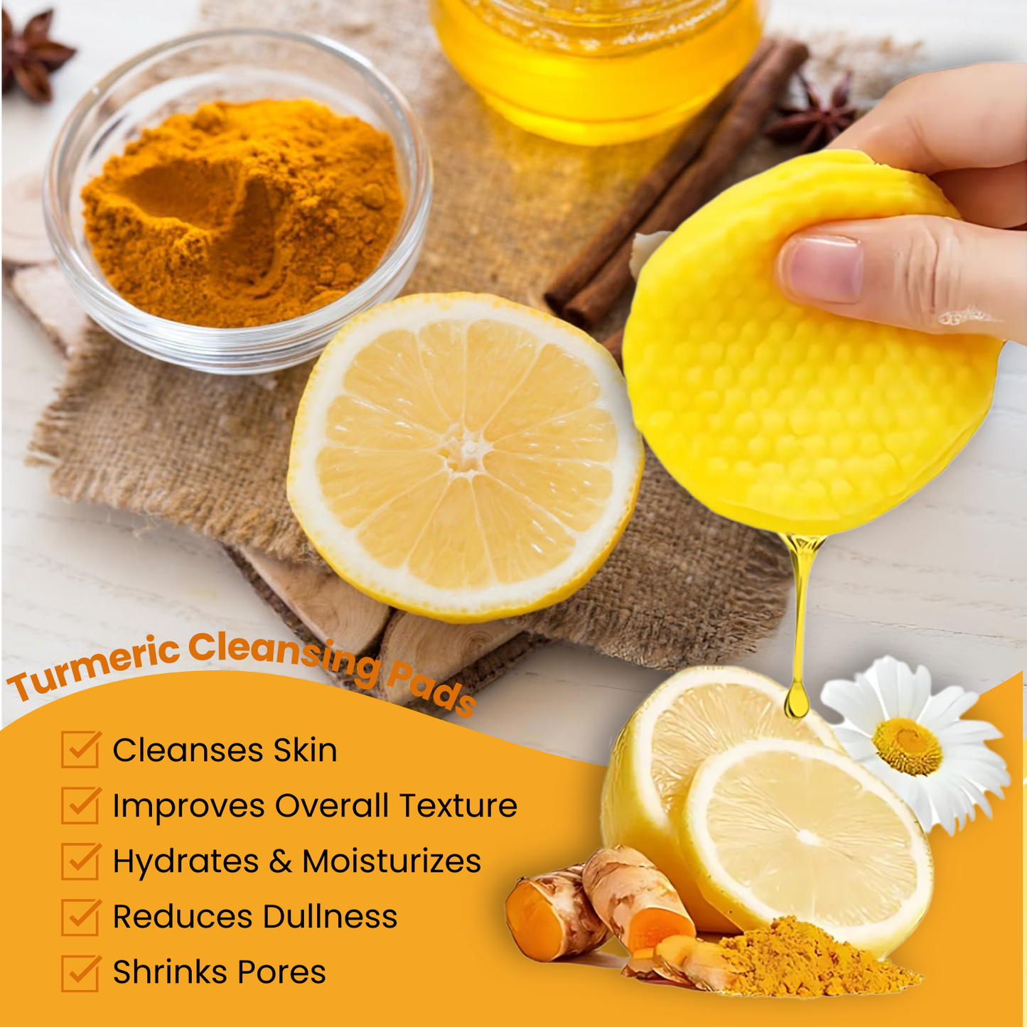 Turmeric Exfoliating Pads