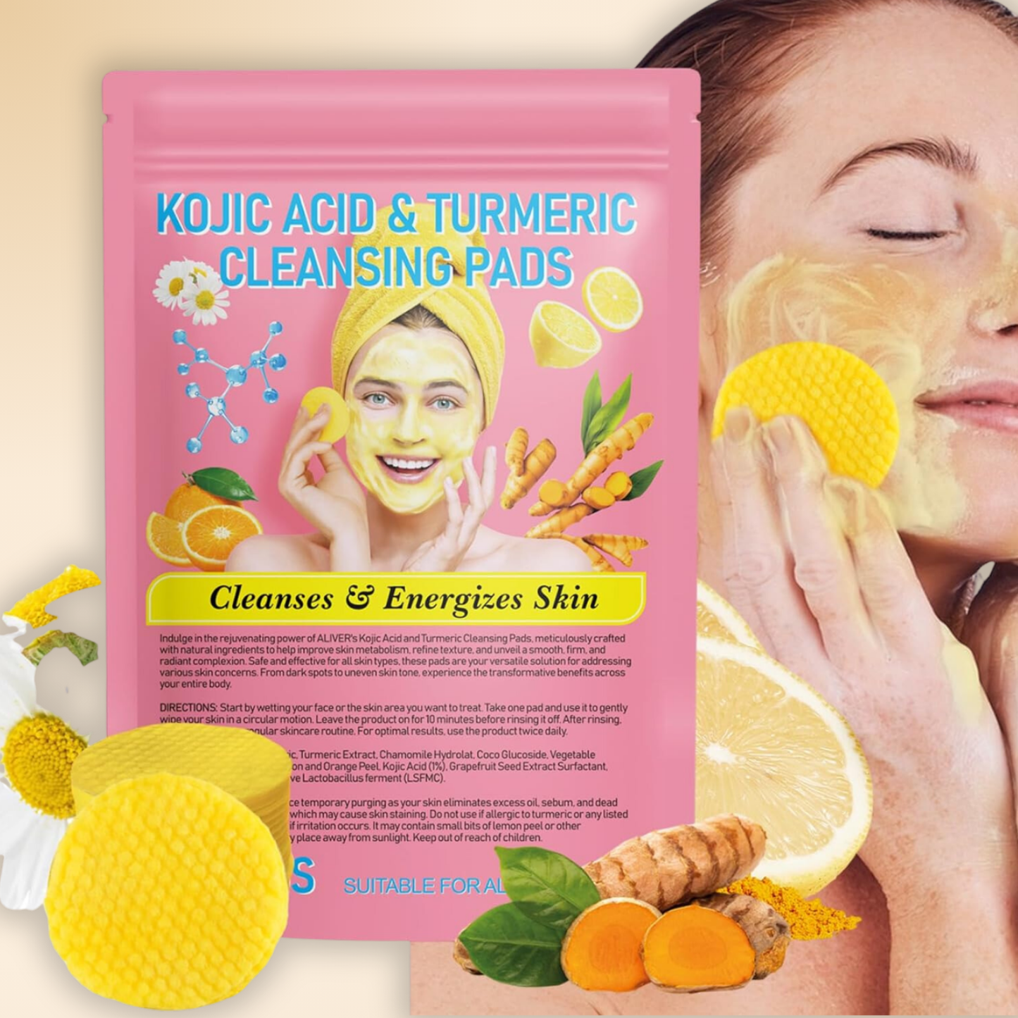 Turmeric Exfoliating Pads